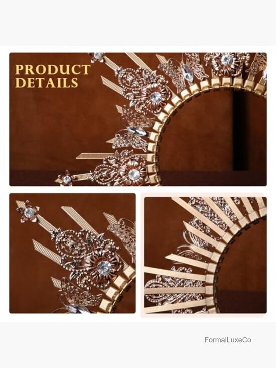 Handmade Zip Tie Sunburst Halo Crown Headpiece Butterfly Headdress Cosplay main image 5
